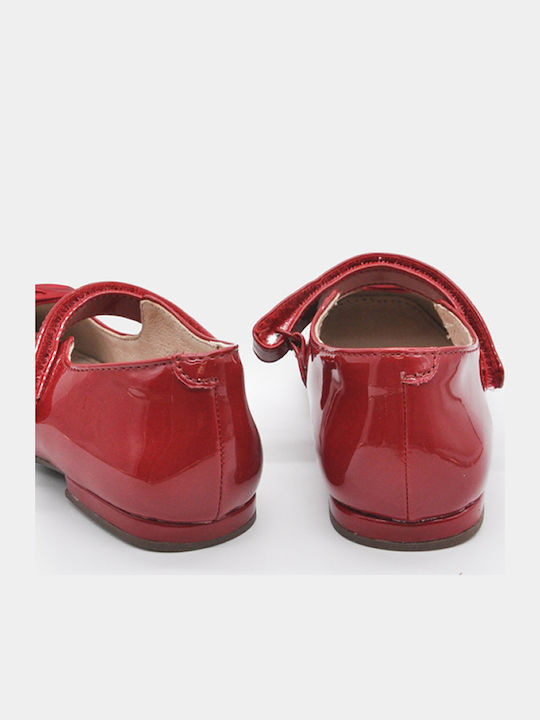 Kids Ballerinas with Hook & Loop Closure Red