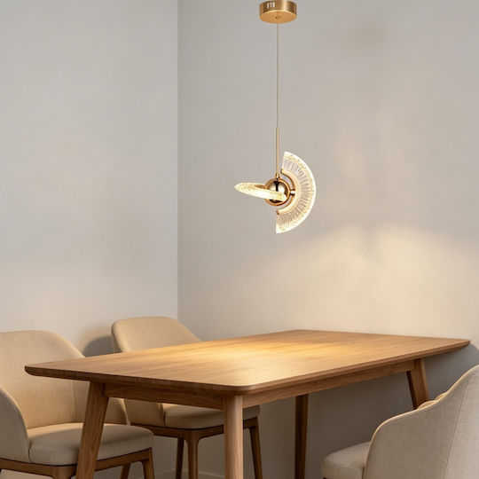 Verstellbare Deckenleuchte Gold LED mit Warmes Weiß Licht mit Kristallen PA-127-GOLD Verstellbare Deckenleuchte Gold LED mit Warmes Weiß Licht mit Kristallen PA-127-GOLD