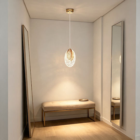 Verstellbare Deckenleuchte Gold LED mit Warmweißem Licht mit Kristallen PA-128-GOLD Verstellbare Deckenleuchte Gold LED mit Warmweißem Licht mit Kristallen PA-128-GOLD
