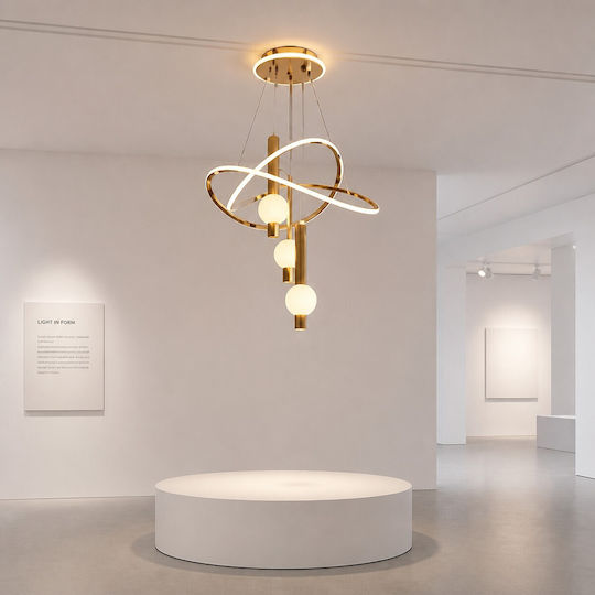 Adjustable Gold LED Ceiling Light With Warm White Light PA-137-GOLD