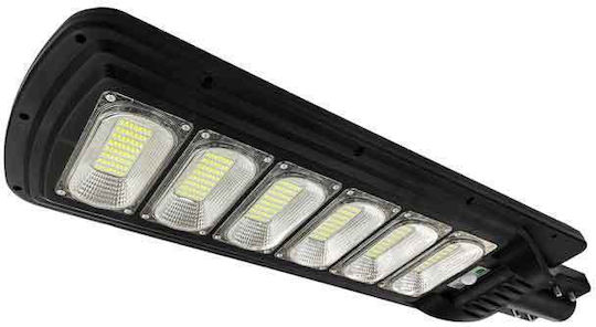 LED Водоустойчиво Соларно Улично Осветително Тяло 300W Студено Бяло 6500K с Датчик за Движение, Фотосензор и Дистанционно IP66