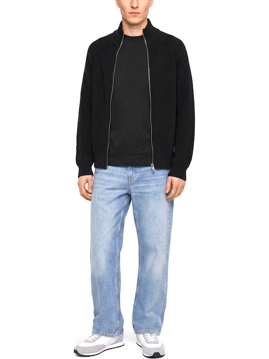 Men's Knitted Cardigan Black