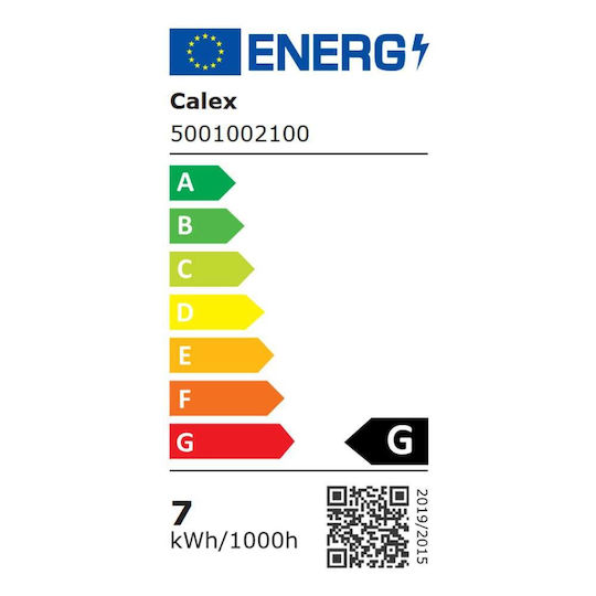 Calex Bec Inteligent LED 7W pentru Dulie E27 și Formă ST64 Alb Cald 550lm