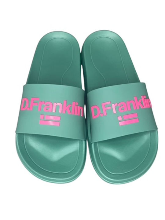Marea Slides Slides in Turquoise Colour