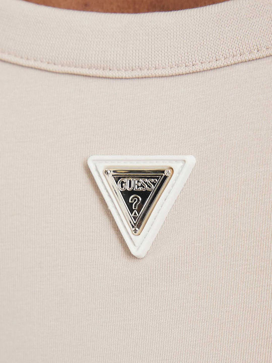 Guess Athleisure W Colette Ls Bodysuit V4yp07j1314-g1l9 Cream
