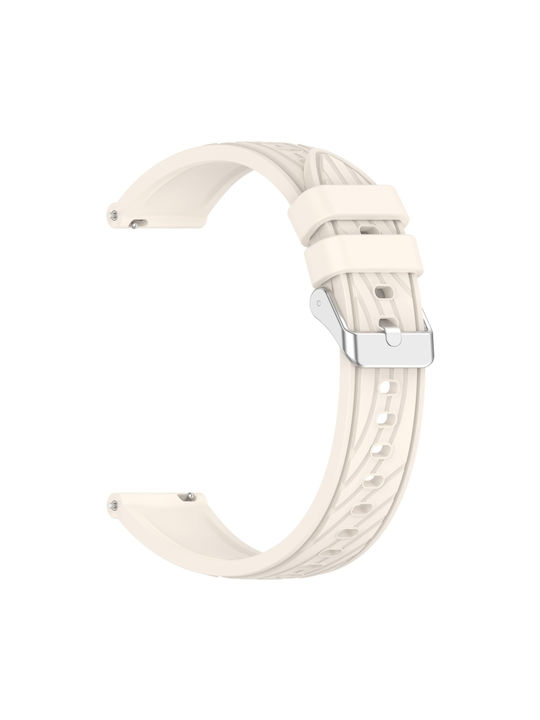 Amazfit Gts 3 Stripe Texture 20mm Silicone Watch Band Starlight Amazfit Gts 3 Stripe Texture 20mm Silicone Watch Band Starlight