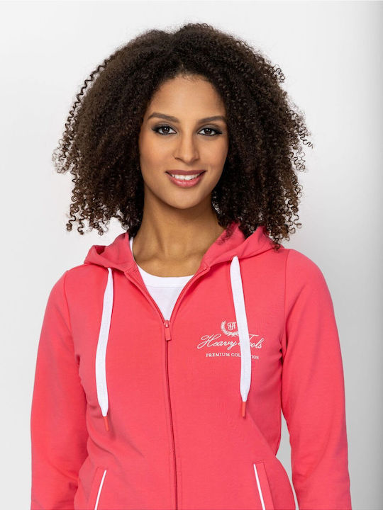 Sweatshirt French Terry mit Kapuze Rosa