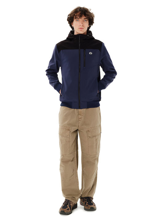 Bonded Herren Jacken Bomber Wasserdichtes Blau