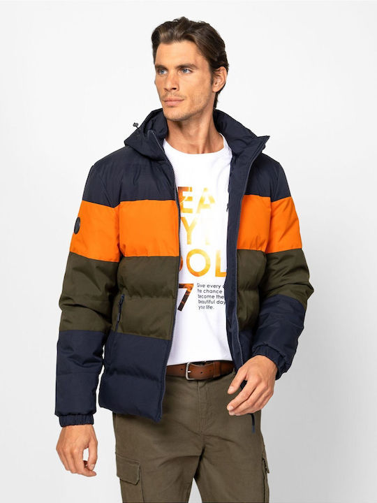 Geacă Puffer impermeabilă Orange