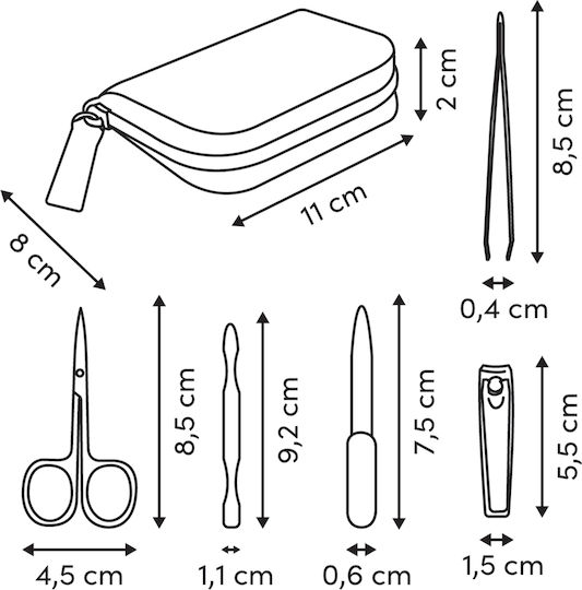 Σετ Μανικιούρ Ταξιδίου 6τμχ F-v Manicure 220343