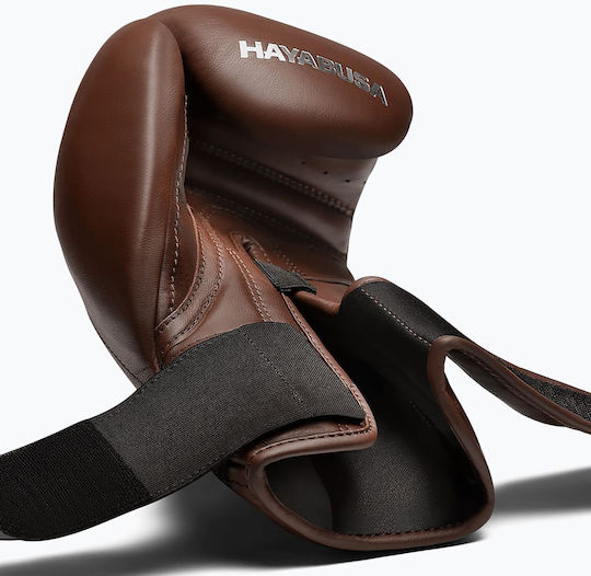 Hayabusa Boxhandschuhe Leder für Wettkampfhandschuhe Braune