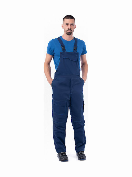 Axon Work Coveralls with Dungarees Blue