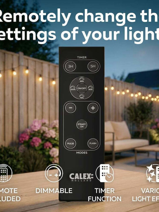 Calex Водоустойчива Гирлянда За Осветление LED IP44 45m С 75 Лампички Топло Бяло