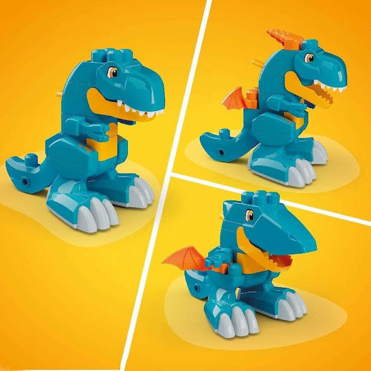 Fisher Price Bildungsklötze Mega Bloks Dinosaurier für 3+ Jahre 25 Stück
