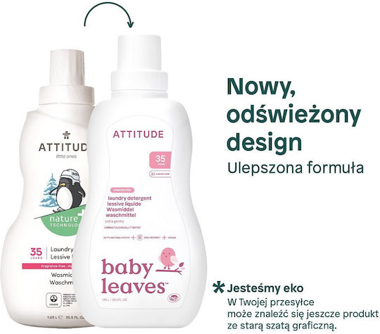 Attitude Baby Liquid Laundry Detergent 1.05lt (35 Measures)