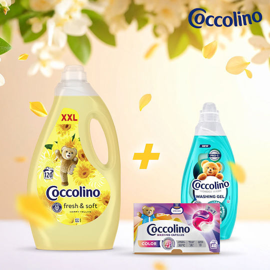Coccolino Kompaktes Flüssiges Waschmittel 3lt (120 Wäschen)