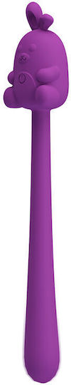 Pretty Love Cute Bunny Flirting Stick Вибратор Заек 16.5cm Лилав