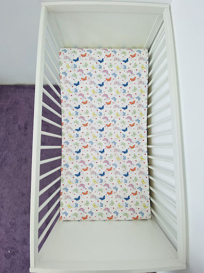 Детски Чаршаф За Количка Памучен с Ластик 60x120см