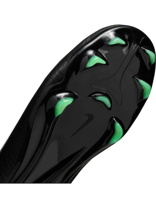 Jr Vapor FG Παιδικά Ποδοσφαιρικά Παπούτσια με Τάπες Μαύρα