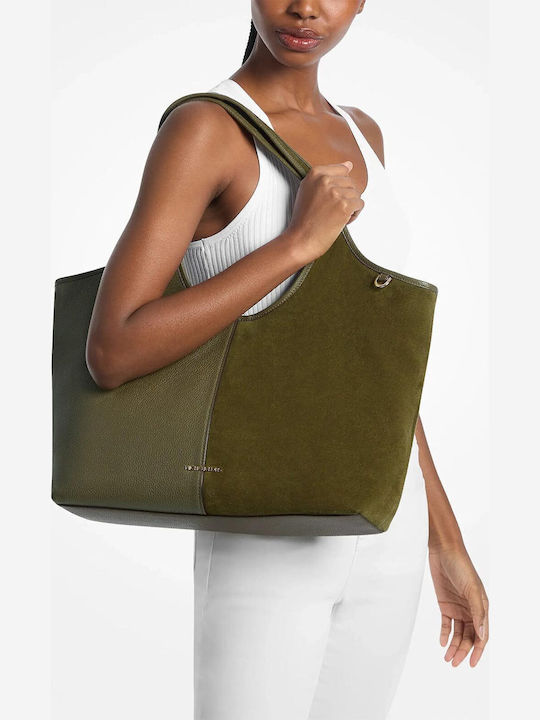 Michael Kors Michael Leder Damen Tote Tasche Wildleder Michael Kors Michael Leder Damen Tote Tasche Wildleder
