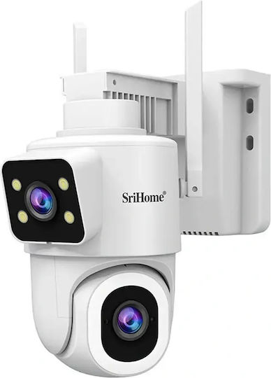 Sricam DH010 IP Dual Surveillance Camera Wi-Fi/4G Full HD+ 4MP Waterproof Battery with Two-Way Communication and 4mm Lens