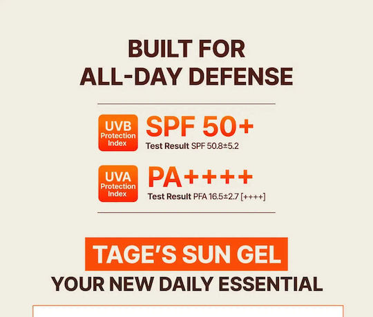 Tage Cica-Tree Invisible Sunscreen Face Gel SPF50+ 50ml