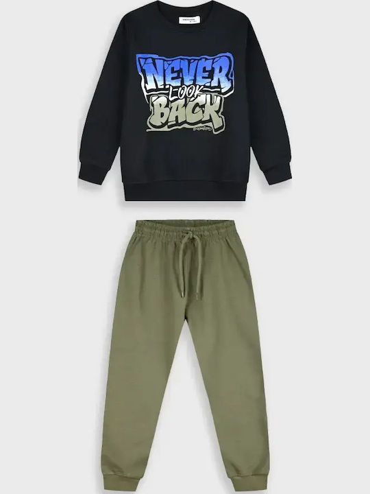 Kinder Sweatpants Set Schwarz