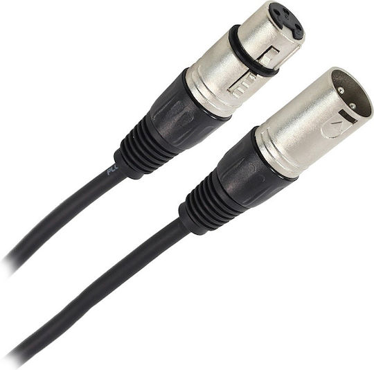 Plugger Кабел XLR мъжки - XLR женски Черен 0.6м PLUCABSXF3XM30M60EAS