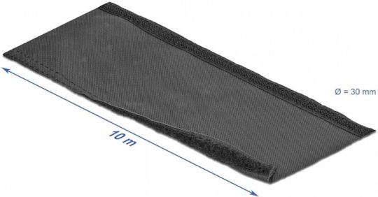 Delock Kabelbinder Organizer Delock 19216 Klettverschluss Breite 3 Cm Länge 10 M Schwarz