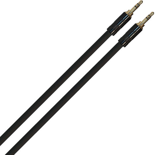 Proel Proel 3.5mm Jack Cable - 3.5mm Male to 3.5mm Male Black 3m with Gold Plated Terminals