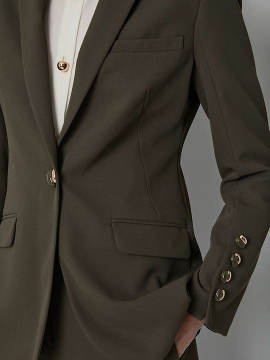 BSB Damen Krepp Blazer Olive