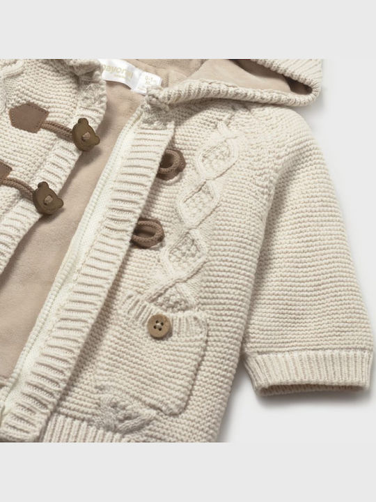 Kids Cotton Cardigan White