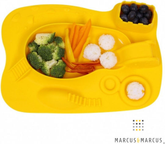 Marcus & Marcus Baby-Entwöhnungsprodukte Tastaturen Tablett Farbe Gelb aus Silikon