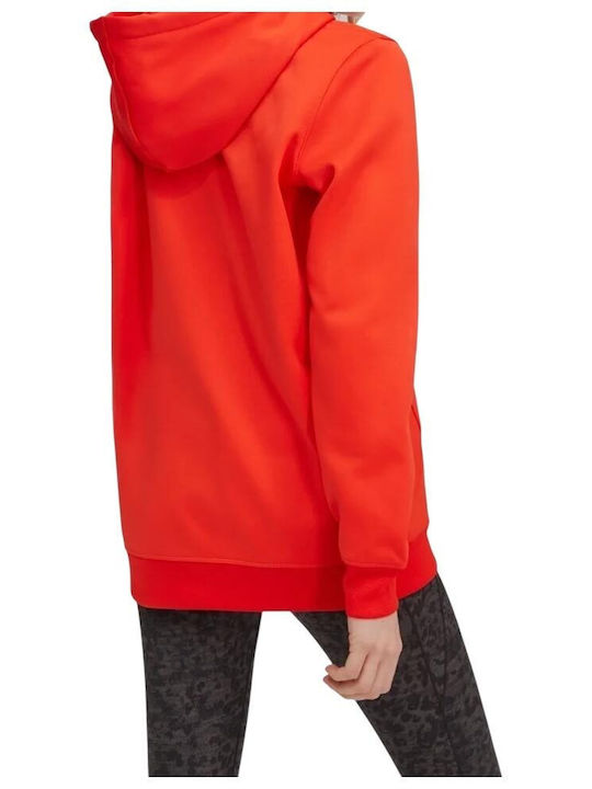 Women's Hooded Fleece Sweatshirt Orange
