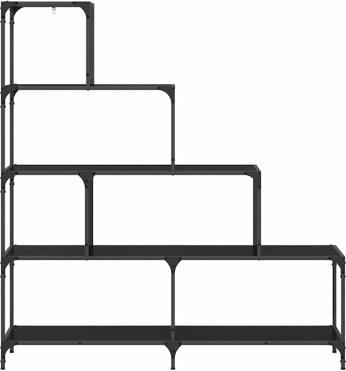 Bücherregal Schwarze Eiche 139x33.5x149cm