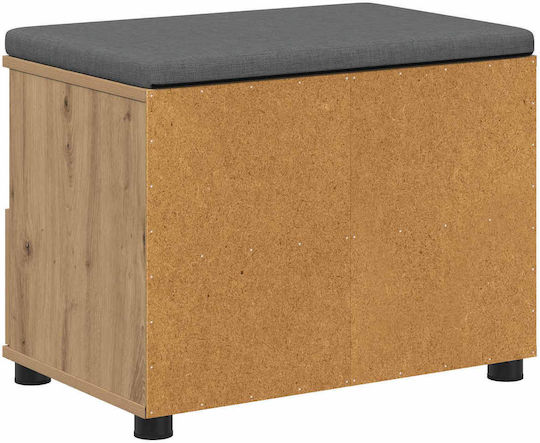 vidaXL Flurmöbel & Aufbewahrung mit Bank Eiche 60x38x46cm
