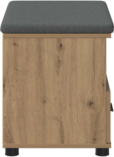 vidaXL Flurmöbel & Aufbewahrung mit Bank Eiche 60x38x46cm
