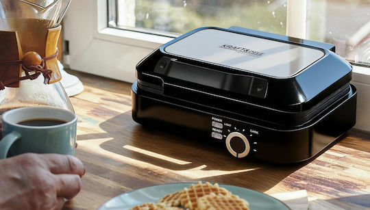 Kraft & Dele Aparat de Vafe pentru Vafe Rectangulare cu 2 Compartimente 2200W