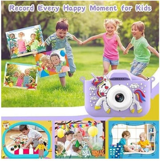 X10S Unicorn Kinderkamera 12MP Hellblau