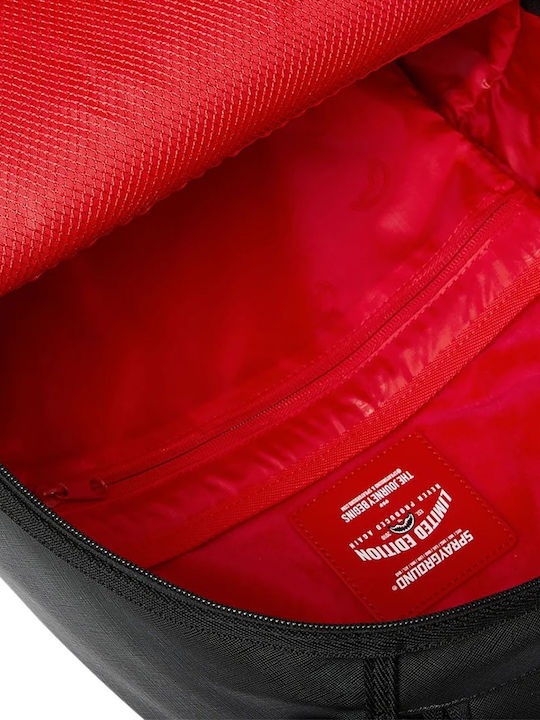 Sprayground Lux Black Ghost Drip School Backpack Junior High-High School Black 29 x 15 x 46cm