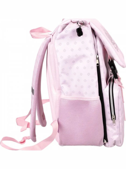 Gim KPOP Demon Hunters Huntrix School Backpack for Elementary with Water Bottle Holder Pink 27litre