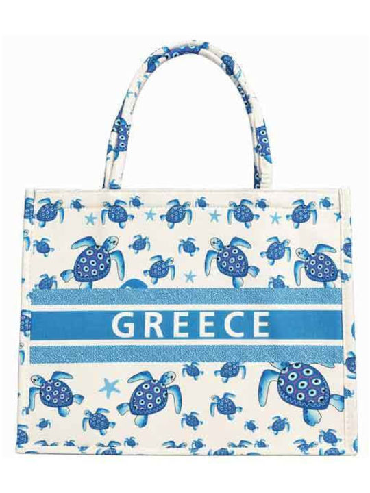 Σχέδιο Πετσετέ Τσάντα Θαλάσσης Γαλάζια