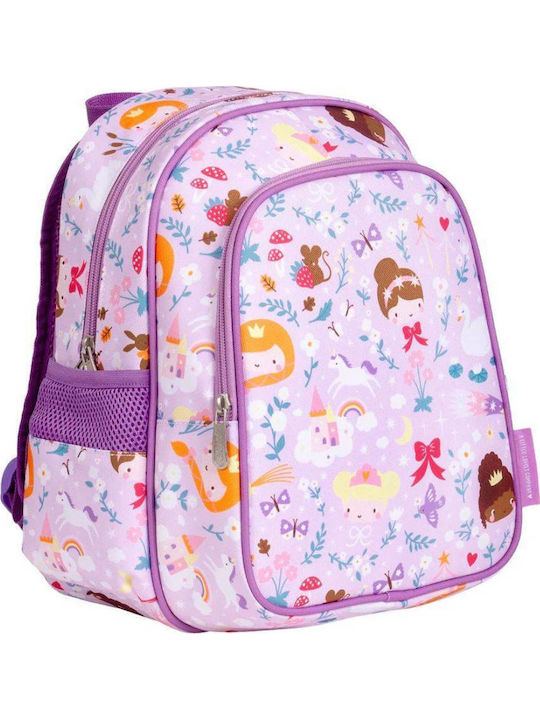 A Little Lovely Company Kindergarten Backpack School Bag Purple 22 x 10 x 30cm