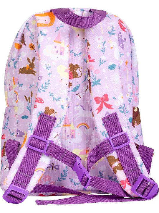 A Little Lovely Company Kindergarten Backpack School Bag Purple 22 x 10 x 30cm