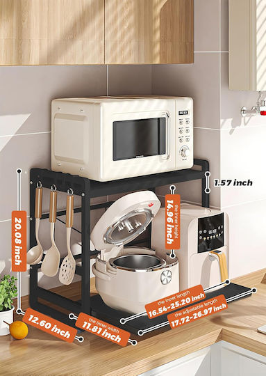 Suport pentru Cuptor cu Microunde Inox Albă
