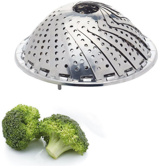 Adjustable Steaming Basket 23 Cm Stainless Steel Kitchen Craft
