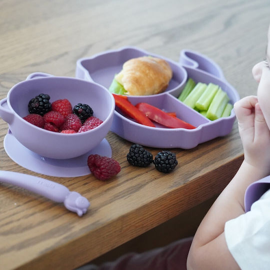 Melii Baby Löffel Set aus Silikon Blau 4 Stück
