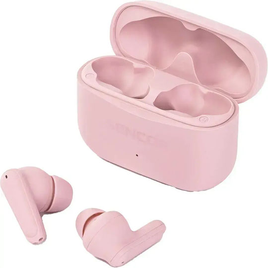 Sencor SEP Căști Bluetooth Handsfree In-ear cu Rezistență la Transpirație și Husă de Încărcare Grim Rose