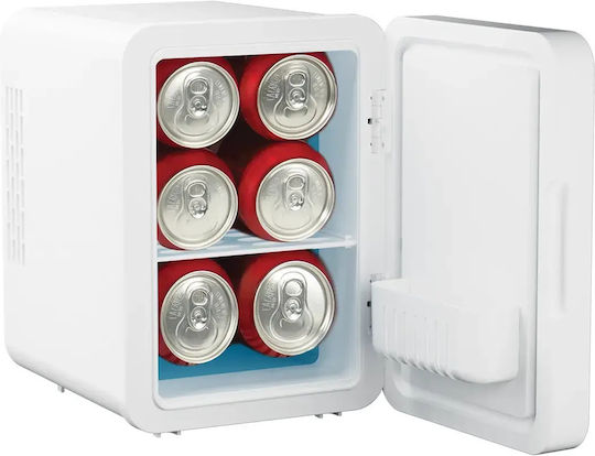 Cosmetic Refrigerator 4lt with Shelf, Mirror, LED Lighting & Heating Function White 42W