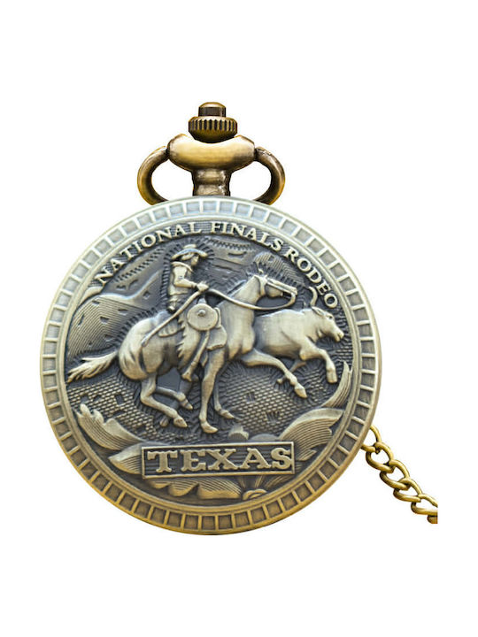 Texas Pocket Watch Cowboys On Horses Molf's